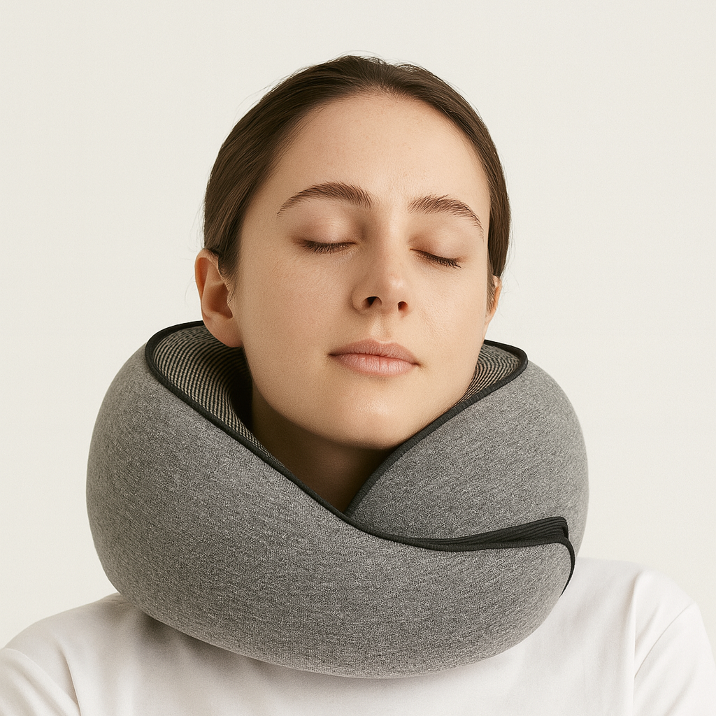 DriftNest Memory Foam Travel Pillow