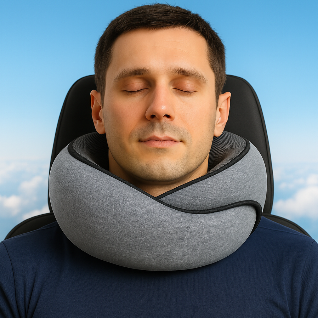 DriftNest Memory Foam Travel Pillow